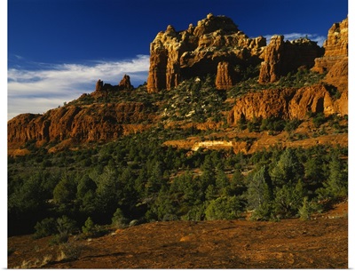 Cliffs on a landscape, Crimson Cliffs, Margs Draw, Munds Mountain Wilderness, Coconino County, Arizona