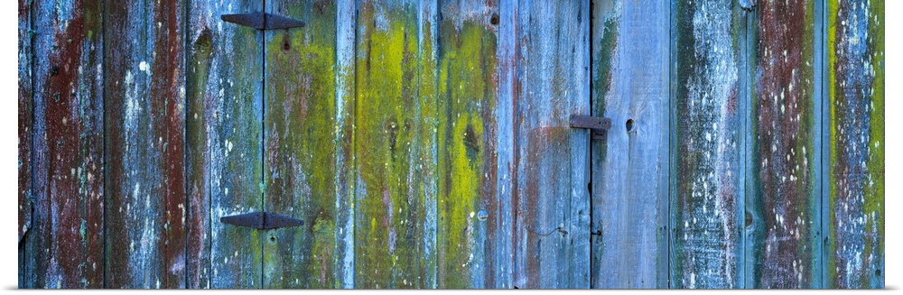 Close-up of a barn door, Petaluma, California