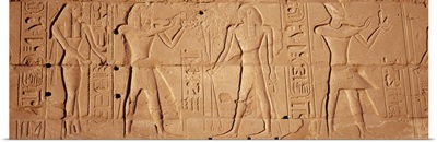 Close-up of hieroglyphics, Luxor, Egypt