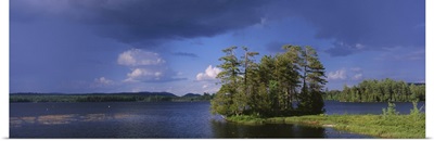 Clouds over a lake, Raquette Lake, Adirondack Mountains, New York State