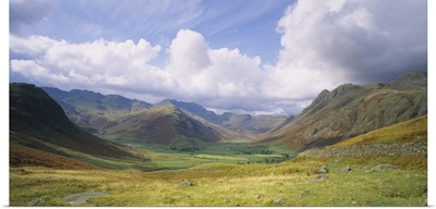 Clouds over a landscape, Stool End, Langdale Fell, Cumbria, England