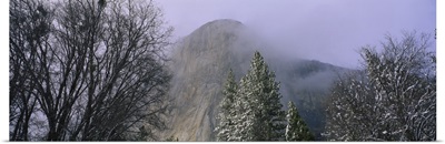 Clouds over a mountain, El Capitan, Californian Sierra Nevada, Yosemite National Park, Mariposa County, California