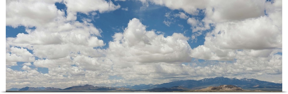 Clouds over a mountain range, Ely, White Pine County, Nevada