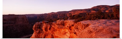Colorado, Monument Canyon, sunset
