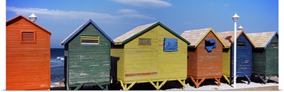 Colorful huts on the beach St. James Beach Cape Town Western Cape Province South Africa