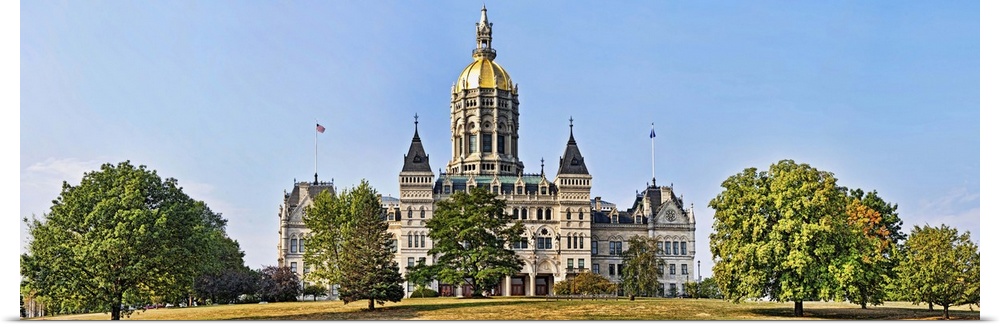 Connecticut State Capitol, Capitol Avenue, Bushnell Park, Hartford, Connecticut