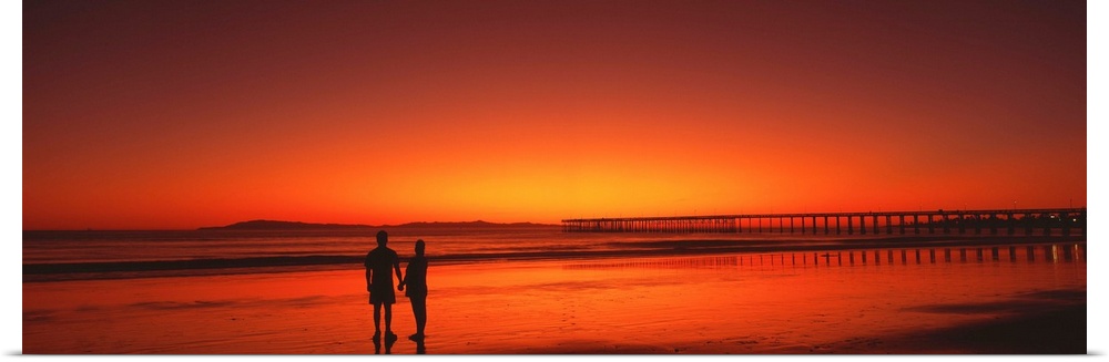 Couple Sunset Anacapa Island CA