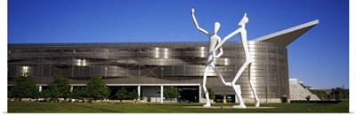 Dancers sculpture by Jonathan Borofsky in front of a building, Colorado Convention Center, Denver, Colorado
