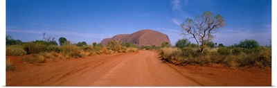 Desert Road and Ayers Rock Australia