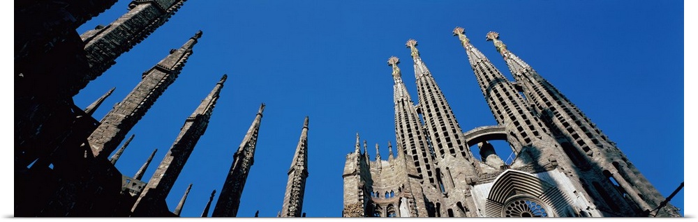 Detail of Sagrada Familia Cathedral Barcelona Spain