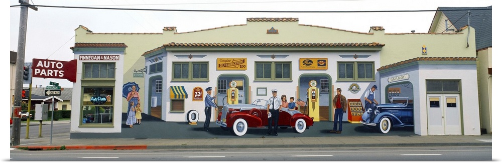 Duane Flatmo Mural, Eureka, Humboldt County, California, USA