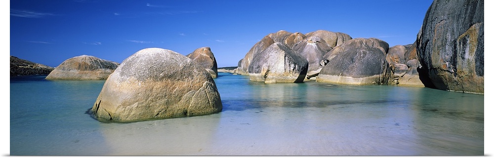 Rock formations on the coast, Elephant Rocks, William Bay National Park, Denmark, Western Australia, Australia