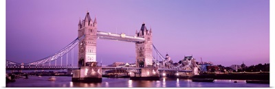 England, London, Tower Bridge, evening