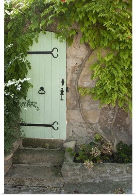 Entrance of a house, Ansouis, Vaucluse, Provence Alpes Cote dAzur, France