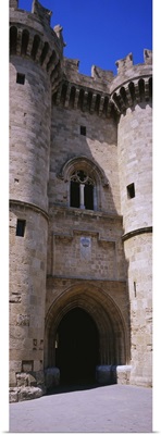 Entrance of a palace, Palace Of The Grand Masters of the Knights, Rhodes, Greece