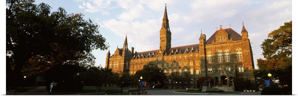 Facade of a building, Healy Hall, Georgetown University, Georgetown, Washington DC, USA