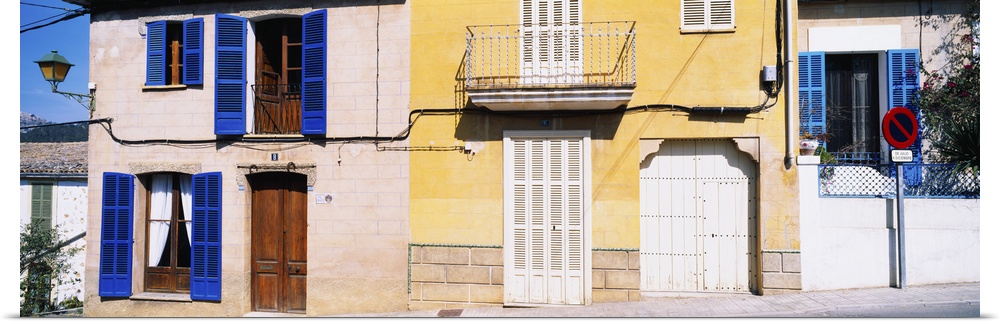 Facade of a building, Majorca, Spain