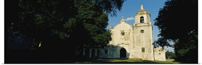 Facade of a church, Mission Espiritu, Goliad State Historical Park, Goliad, Texas