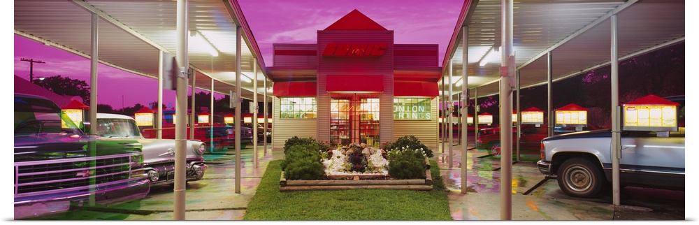 Facade of a restaurant, Sonic Drive-In Restaurant, Chandler, Oklahoma