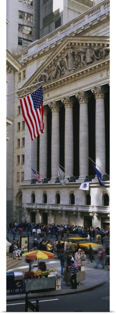 Facade of New York Stock Exchange, Manhattan, New York City, New York State