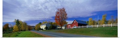 Farm and Road near St. Johnsbury Vermont