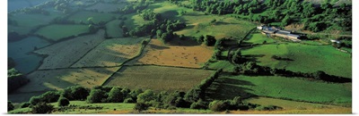 Fields Vale of Llangollen Denbighshire Wales