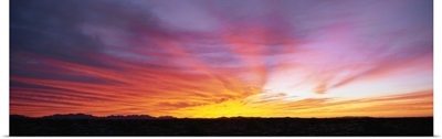 Fiery Sky over Sonoran Desert