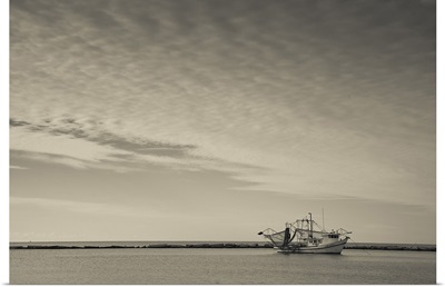 Fishing boat in the sea, Gulf Of Mexico, Biloxi, Mississippi