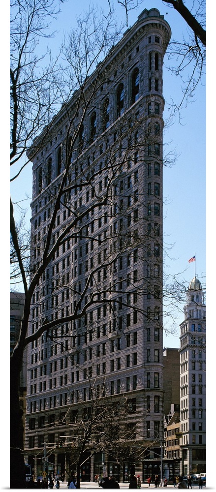 Tall canvas photo of a famous thin building in NYC.