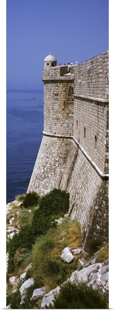 Fortress of St Petar as seen from city wall, Dubrovnik, Croatia