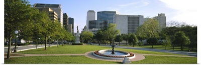 Fountain in a park, Austin, Texas