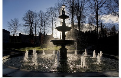 Fountain in the Millennium Garden, Lismore, County Waterford, Ireland