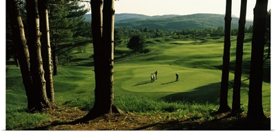 Four people playing golf, Country Club Of Vermont, Waterbury, Washington County, Vermont