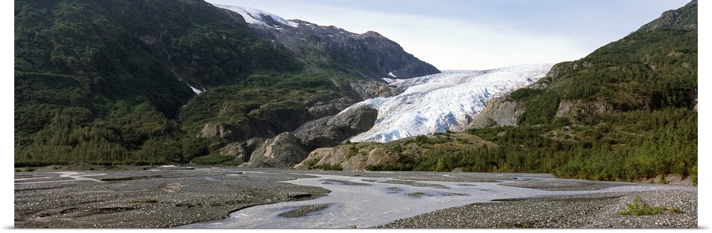 Glacier, Exit Glacier, Seward, Kenai Peninsula Borough, Alaska, USA