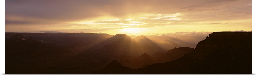 God Rays   Sunrise at S Rim Grand Canyon Nat'l Park   AZ