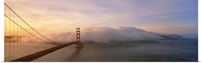 Golden Gate Bridge and Fog San Francisco CA