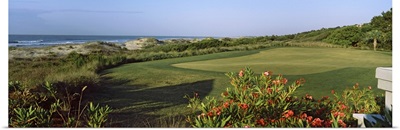 Golf course at the seaside, Kiawah Island Golf Resort, Kiawah Island, Charleston County, South Carolina