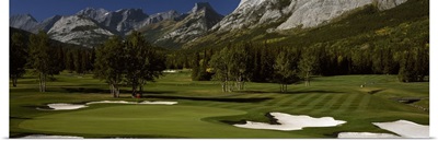 Golf course, Mt Kidd Golf Course, Kananaskis Country Golf Course, Kananaskis Country, Calgary, Alberta, Canada