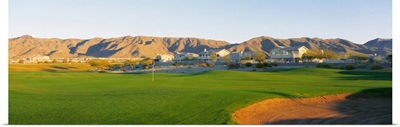 Golf flag in a golf course, Phoenix, Arizona