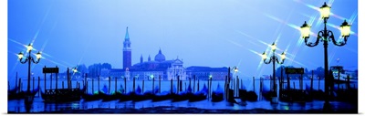 Gondolas San Giorgio Maggiore Venice Italy