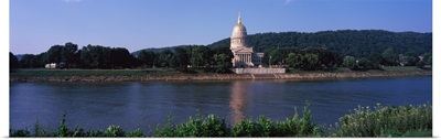 Government building at the riverside West Virginia State Capitol Kanawha River Charleston West Virginia