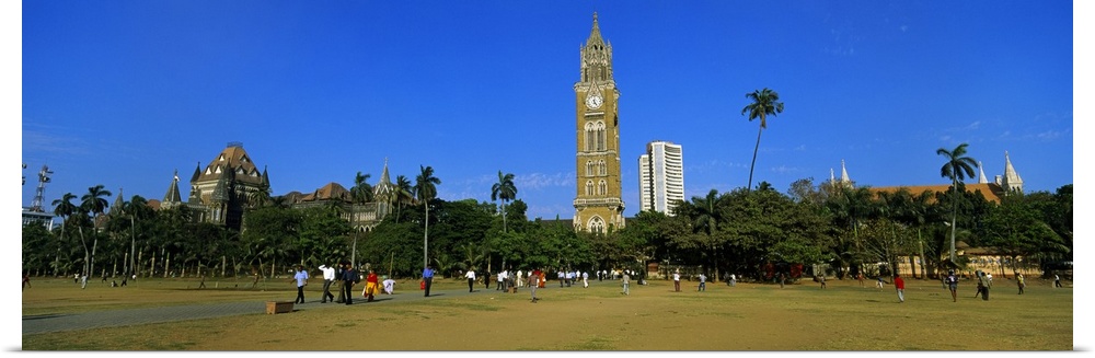 Group of people in the field, Oval Maidan, Mumbai, Maharashtra, India