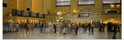 Group of people walking in a station, Grand Central Station, Manhattan, New York City, New York State