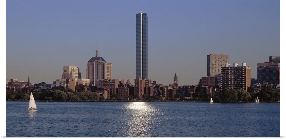 Hancock Tower Charles River Boston MA