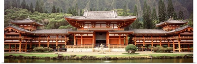 Hawaii, Oahu, Valley of the Temples, Byodo-In Temple, Temple in the forest