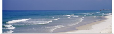 High angle view of a beach, Gulf of Mexico, Panama City, Florida