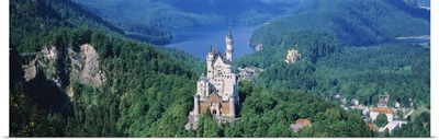 High angle view of a castle Neuschwanstein Castle Bavaria Germany