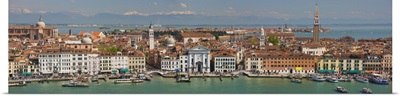 High angle view of a city at the waterfront Venice Veneto Italy