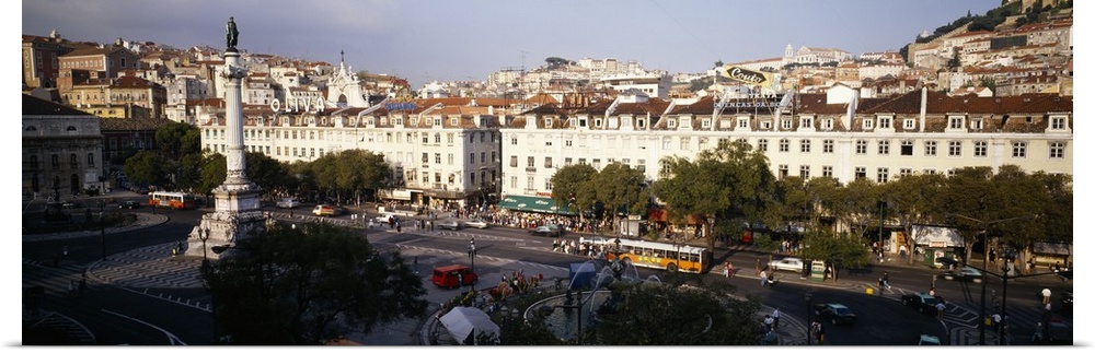 High angle view of a city, Lisbon, Portugal