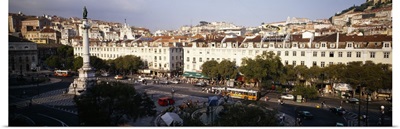 High angle view of a city, Lisbon, Portugal
